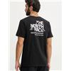 North Face T-shirt maglia maglietta UOMO The North Face Nero mountain Sketch SS Cotone