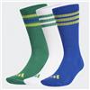 Adidas Calze calzini Socks 3 stripes cushoned Unisex Blu Bianco Verde Giallo
