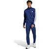 adidas MUSTGO Tuta Intera Completa UOMO Adidas Basic 3-Stripes Tricot Blu con tasche