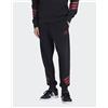 adidas Pantaloni tuta Pants UOMO Adidas 3S French Terry Nero Rosso Cotone Garzato