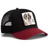 Goorin Bros Cappello Berretto THE TOP DOG TRUCKER Rosso Nero Unisex