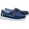 Scarpe Sneakers Casual Bambini Ragazzi Donna Hey Dude Wells Y Classic Blu