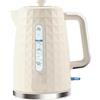 Huogary Bollitore elettrico da 1,7 l, bollitore a pressione da 1850 W, bollitore elettrico per acqua bollente, protezione a secco, bollitore elettrico per tè caffè, beige