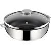 Lagostina salvaspazio+ casseruola inox coperta 28 cm lagotherm� + coperchio in vetro 12138032028