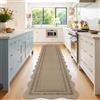 SHACOS Tappeto Passatoia per Corridoio Cucina 60x300cm, Aspetto di Juta, Tappeto Corridoio Lungo Moderno Antiscivolo Lavabile Tappeti Runner per Ingresso Cucina Lavanderia