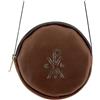 Holyart Custodia patena o teca vera pelle marrone 12 cm XP