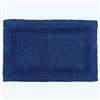 HOMESCAPES Tappeto da bagno di lusso 1600 g/m² extra morbido, 100% cotone reversibile, antiscivolo, lavabile, super assorbente, asciugatura rapida, blu navy, 50 x 80 cm