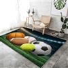 Generico Moderno Tappeto Soggiorno 80 x 150 cm, Antiscivolo e Lavabile Passatoia Stadio Palle Sport Tappeto Stampato Morbido Adatto per Camera da Letto Sala da Pranzo e Ufficio Colore