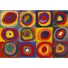 Generico QUADRO MODERNO STAMPA TELA MODERNI QUADRI Wassily Kandinsky Quadro Astratto Studio del Colore Quadri con cerchi concentrici t157 (30x40)