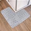 Comebachome Tappeto da Bagno in Marmo con Trama Antiscivolo - 31.5x31.5in Assorbente, Morbido e Lavabile per Doccia