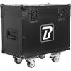 BoomToneDJ Cirrus 1000 Flight Case Universale Nero con Rotelle. Valigia Professionale. Angoli in Alluminio. Rinforzi Angolari. Dimensioni 543 x 390 x 269 mm.