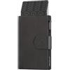 ProWallet Plus - Portacarte - 8 carte, banconote e monete - Portacarte con cerniera - RFID - Piccolo porta carte di credito - Portafoglio elegante (Nero)