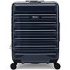 Eminent Voyager Trolley Bagaglio a Mano 55x40x20, Espandibile, Rigido, 4 Ruote, Leggero, Lucchetto TSA, 2,7 kg, 39L, Valigia Cabina Viaggio Aereo Nero