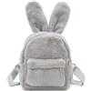Jywmsc Zaino da coniglietto per ragazze adolescenti, Donne Carino Orecchie di Coniglio Zaino Fluffy Borsa a tracolla Scuola Borsa Satchel