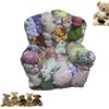 Generico Poltrona Trasparente Porta Peluche, Giocattolo Di Peluche Bean Bag Per Bambini, Copri Sedia Porta Peluches Trasparenti, Borsa Impermeabile Riporre I Giocattoli, Per Riordinare(senza Bambola),S
