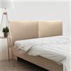 DHOME Testiera Imbottita Liscia in Similpelle Altezza 70CM Spessore 4cm e 8cm per Parete Acustica Testate Letto Pannello Fonoassorbente Camera da Letto (Champán, 180cm Dual, Spessore 4cm)