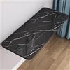 YFQYRB Tavolo Pieghevole A Parete in Legno Versatile Tavolo da Pranzo Pieghevole 100x50cm Tavolino Porta PC da Parete Galleggiante Tavolo Pieghevole A Muro(Black Stone,70x40cm/28x16in)