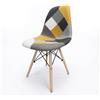 BUYBUY Sedia Serie Picasso in PP con Seduta Imbottita Patchwork
