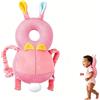 AUEJACKY Cuscino Neonato AUEJACKY Cuscino Bambini, Caschetto Neonato Anticaduta, Per Bambini Che Imparano A Gattonare E Camminare, Cuscino Di Sicurezza Regolabile－Farfalla Rosa (C)