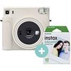 Fujifilm Instax Square SQ1 - Fotocamera istantanea (10 scatti), colore: Bianco gesso