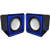 Trade Shop Traesio Omega Speakers, Casse Stereo Usb 2.0 Og-01 Surveyor 6W, Blue