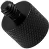 YPBEW Dado adattatore filettato da 3/8 pollici a 1/4 pollici senza attrezzi Connettore in metallo lavorato con precisione per fotografia Montaggio sicuro Adattatore per fotocamera a sgancio rapido