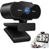 Nimbust Webcam PC con Microfono Full HD 1080P, Web Camera PC con Rumore, Videocamera per Laptop Desktop,offre immagini chiare e fluide a 30 FPS,Connessione USB semplice e pronta all'uso,negro