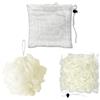 RUGBOL Spugna da bagno 2 in 1, spugna da doccia in luffa, spugna da doccia in luffa, scrunchies da bagno, scrub e pulizia scrub per il corpo da usare sotto la doccia per uomini donne, articoli per il bagno