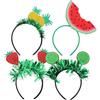 Baluue 4 Pezzi Fasce per Chioma da Donna Decorazioni Frutta Colorata, Cerchietti Copricapo per Feste Hawaiane e Cosplay, Accessori Chioma per Ragazze e Eventi Allegri