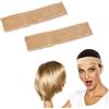 Futuhada 2 Pezzi Fascia Capelli Donna per Parrucche, Fasce Parrucche Antiscivolo, Fascia Elastica la Presa della Parrucca, Velluto Fascia per Parrucca Morbido e Traspirante, Nudo
