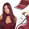 RUNATURE Extension Capelli Veri Biadesivo Burgundy 30cm 10 Pcs 20g #Burg
