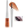 Boobeen Colorful Glitter Eyeliner Liquid Shimmer Eyeliner Waterproof Metallic Eyeliner Smudge-Proof Suitable for Women, 1 Pcs (08#)