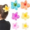 Alaoo 6 Pezzi Fiore Mollettoni Capelli Donna, Pinze per Capelli Fiori Clip Artiglio, fermagli per capelli plumeria, Ciappo per Capelli Antiscivolo, Adatto a donne e ragazze con vari tipi di capelli