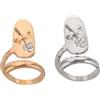 SAFIGLE Anelli per Unghie Brillantezza Versatile Donna 2 Pezzi in Lega Elegante alla Moda Accessori per Nail Art per Varie Occasioni