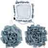 RUGBOL Spugna da bagno 2 in 1, spugna da doccia in luffa, scrunchies da bagno, scrub e pulizia - scrub per il corpo da usare sotto la doccia per uomini e donne, articoli da bagno (blu)