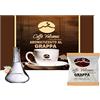 Caffè Vulcanus - 50 cialde di caffè aromatizzato alla grappa - Cialde compostabili ESE44