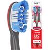 Colgate Spazzolino da denti vibrante 360 bianco ottico sonico, morbido, 2 pezzi