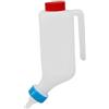 Generic Biberon per agnello, biberon per latte con misurazioni, mangiatoia per piccoli animali, strumento ergonomico per bevande per capre, vitelli, fienili, ranch, fattoria