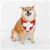 BOXILTD Bandane per cani con bandiera svizzera, sciarpa regolabile per cani di piccola e grande taglia, colore nero