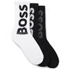 BOSS 3P QS Rib Logo CC Calzini_Corti, Open Miscellaneous960, 39-42 Uomo