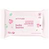 Attitude Baby Leaves Water Wipes 72 pz