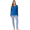 Noidinotte; more than pyjamas Noidinotte - Pigiama Donna Estivo in Cotone Articolo azule. - S Blu