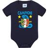 PELUSCIAMO Body Commemorativo Scudetto InterNazionale NeroAzzurri Campioni D'Italia 2025/2026 21 Scudetti PS 28180-INT-01 (3 Mesi)