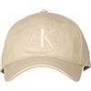 Calvin Klein Cappello Baseball CK Jeans con Visiera Parte Posteriore Regolabile Articolo K60K606624 Monogram cap, 0GN Fashion Black, Unica - One Size