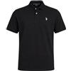 U.S. Polo Assn. Polo Classica da Uomo, Nero/Grigio Chiaro., L