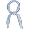 sourcing map - Sciarpa da donna a forma di rombo con motivo a pois, 50 anni Azzurro 18W x 43L