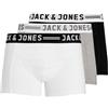 Jack & Jones Pantaloncini da Uomo, Confezione da 3, Grigio Chiaro mélange/Nero/Bianco, XL
