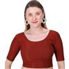 KULIA® Camicetta pronta per Sari da Donna, Top Corto Tradizionale Abbigliamento da Festa Etnico, Camicetta Non Imbottita in Stile Indiano di Design Bollywood già pronta per Sari, Top Corto, Regali