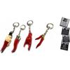 BLUSUPERSHOP Generico 4 corni 6/7 cm Circa e Una Scheda Totonno Omaggio a Sorpresa,gobbo Mano Corna Corno amuleto Horn Charms Lucky gobbo scio portafotuna Portachiavi napoletani