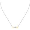 TRUSSARDI Collana Donna T-Logo in Acciaio, Zirconi - TJAXC06